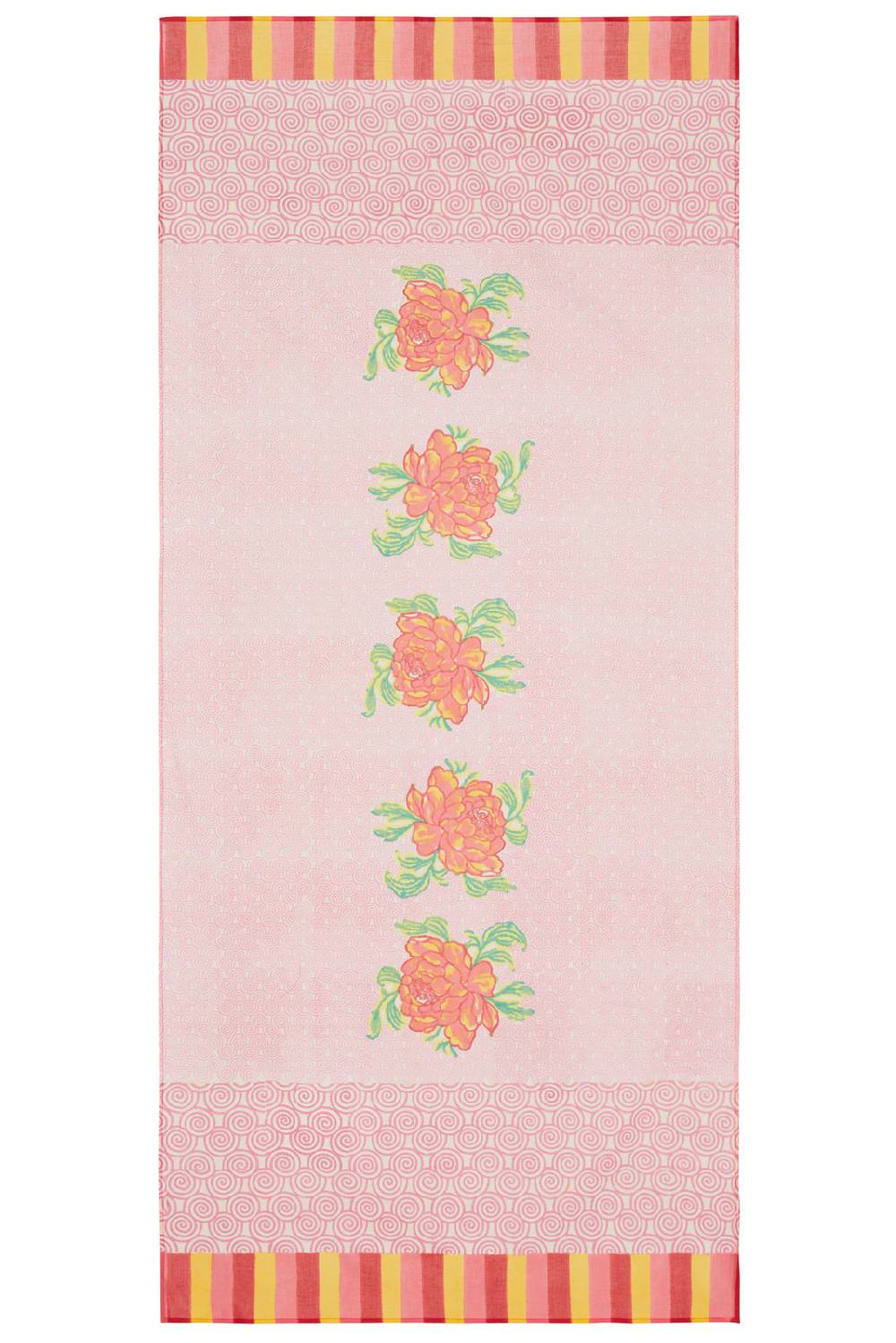 Lisa Corti tenda mussola di cotone 110x240cm camelia magenta pink Negozi Online