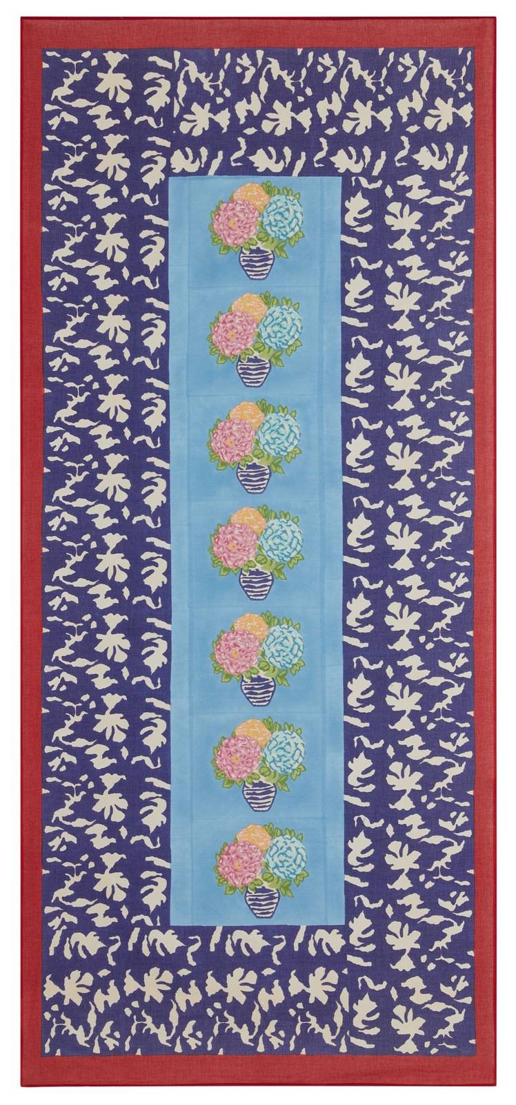 Lisa Corti tenda mussola di cotone 110x240cm lisa corti x la minervetta blue pot sky Acquista Ora