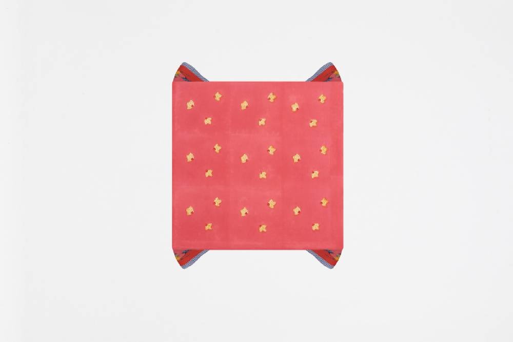 Lisa Corti telo cotone 110x110cm indonesian red rose Outlet