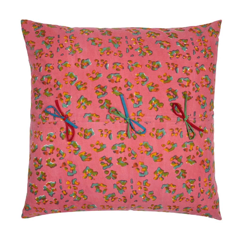 Lisa Corti federa cotone 60x60cm leopard stripes sky Vendita