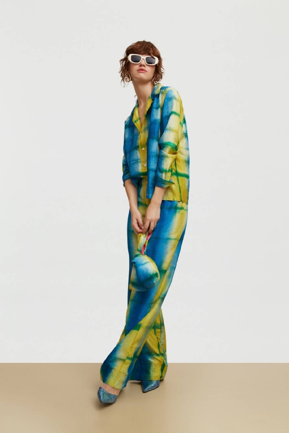 Lisa Corti camicia onda tangra sulphur Online