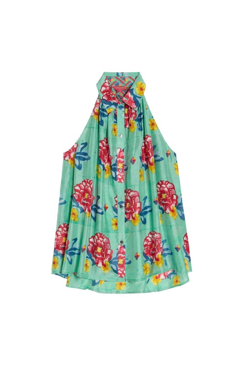 Lisa Corti camicia ava ramye aqua Negozio