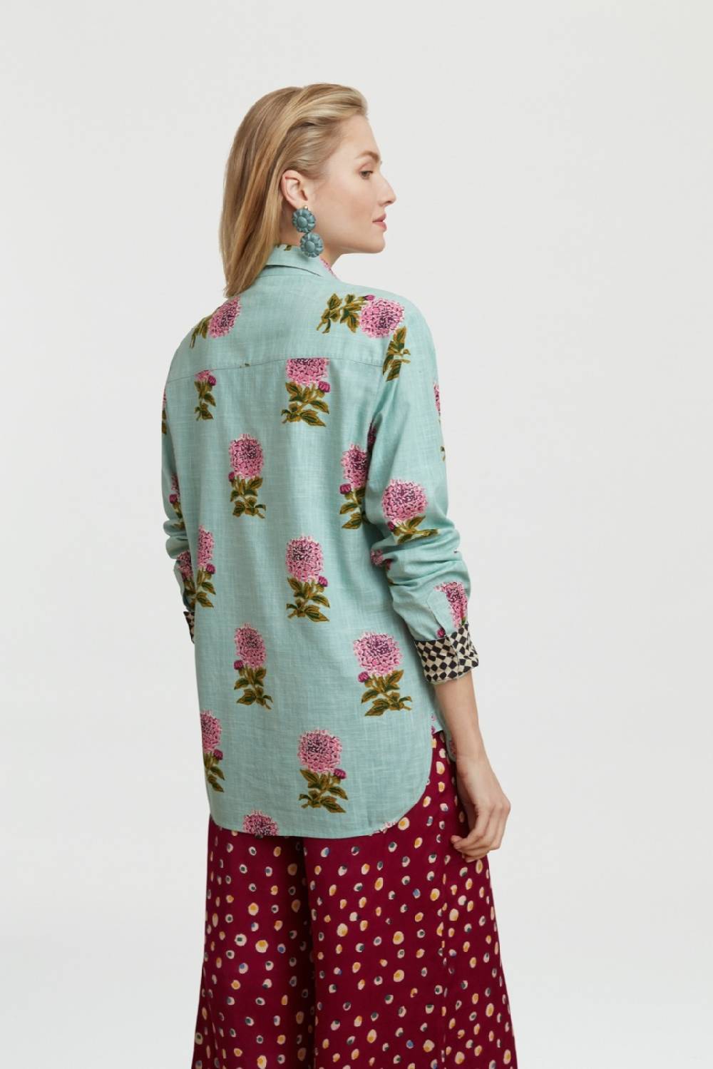 Lisa Corti camicia acapulco mamagoto celadon Flash Sale
