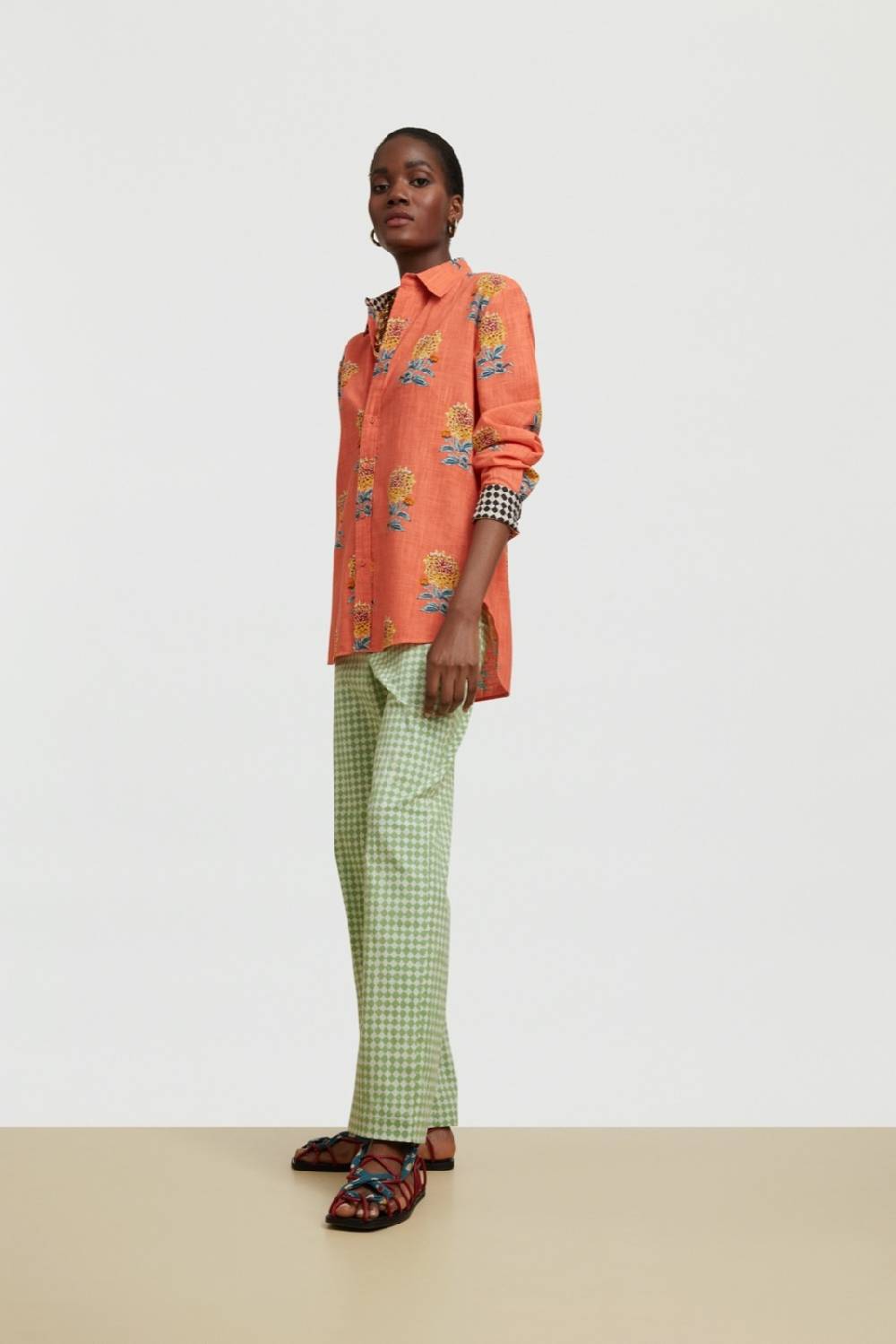 Lisa Corti camicia acapulco mamagoto geranium Fornitura limitata
