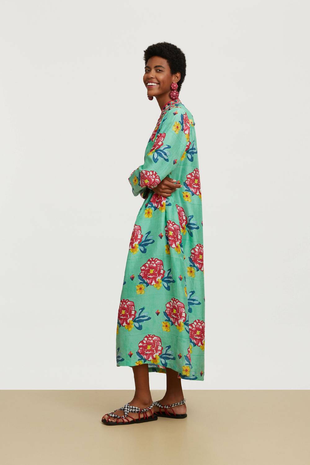 Lisa Corti caftano radha ramye aqua Nuovi prodotti