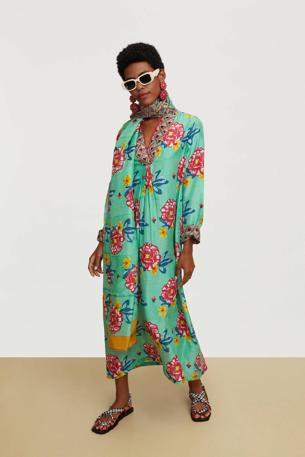 Lisa Corti caftano radha ramye aqua Nuovi prodotti