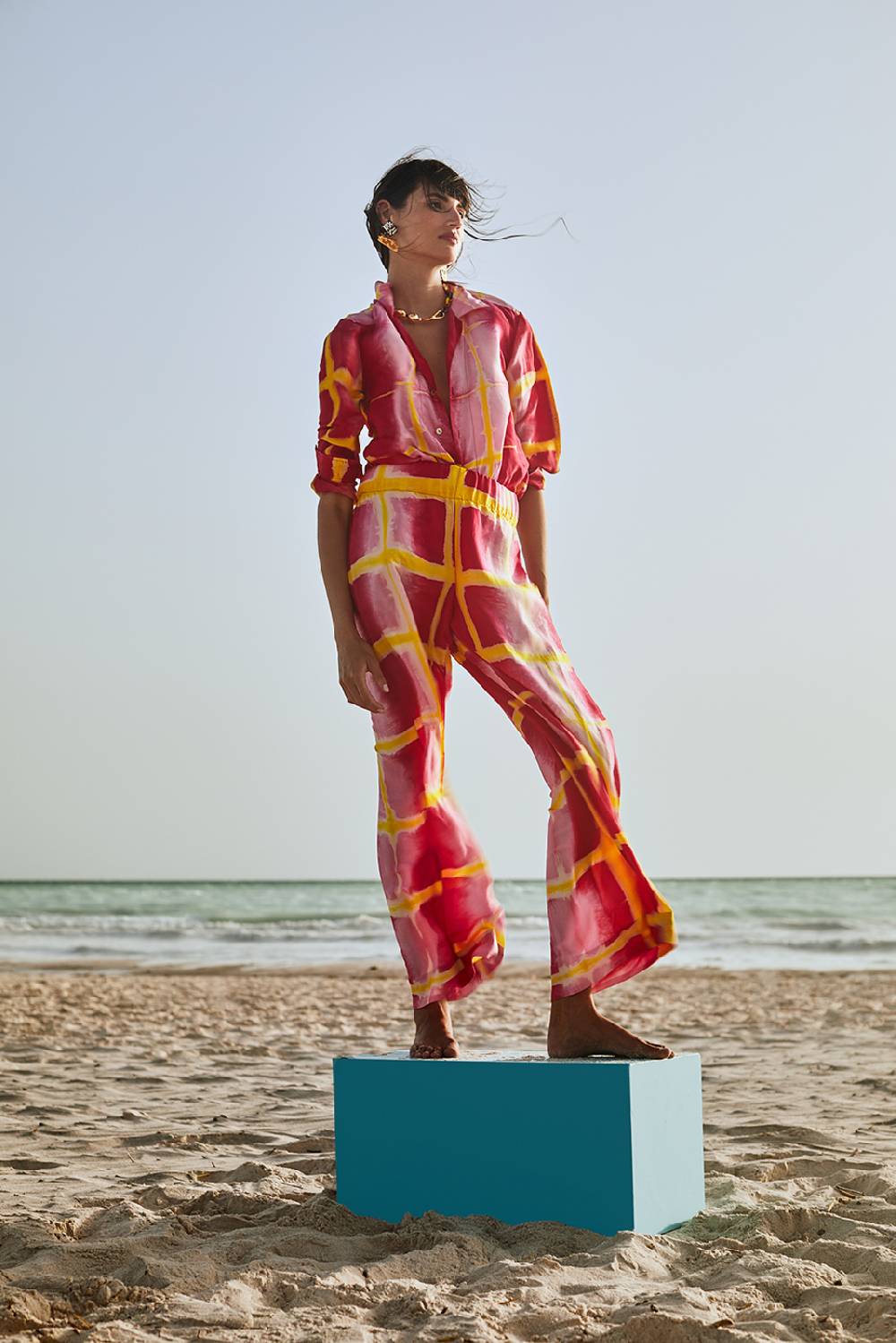 Lisa Corti pantalone onda tangra sulphur Prezzo basso