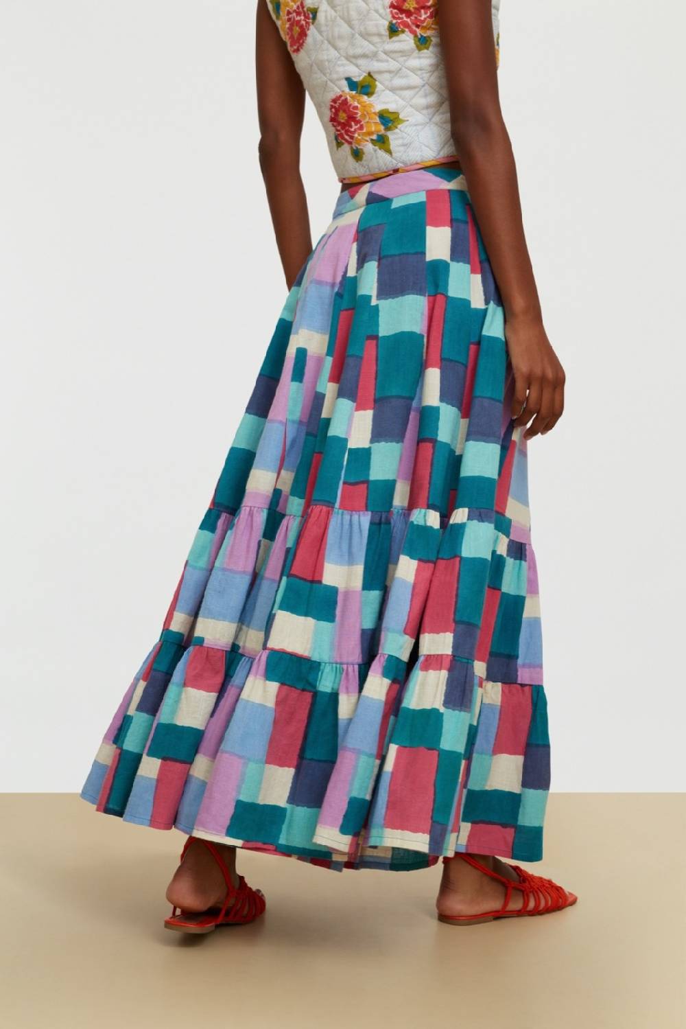 Lisa Corti gonna chandra geesband peacock Super Saving Price