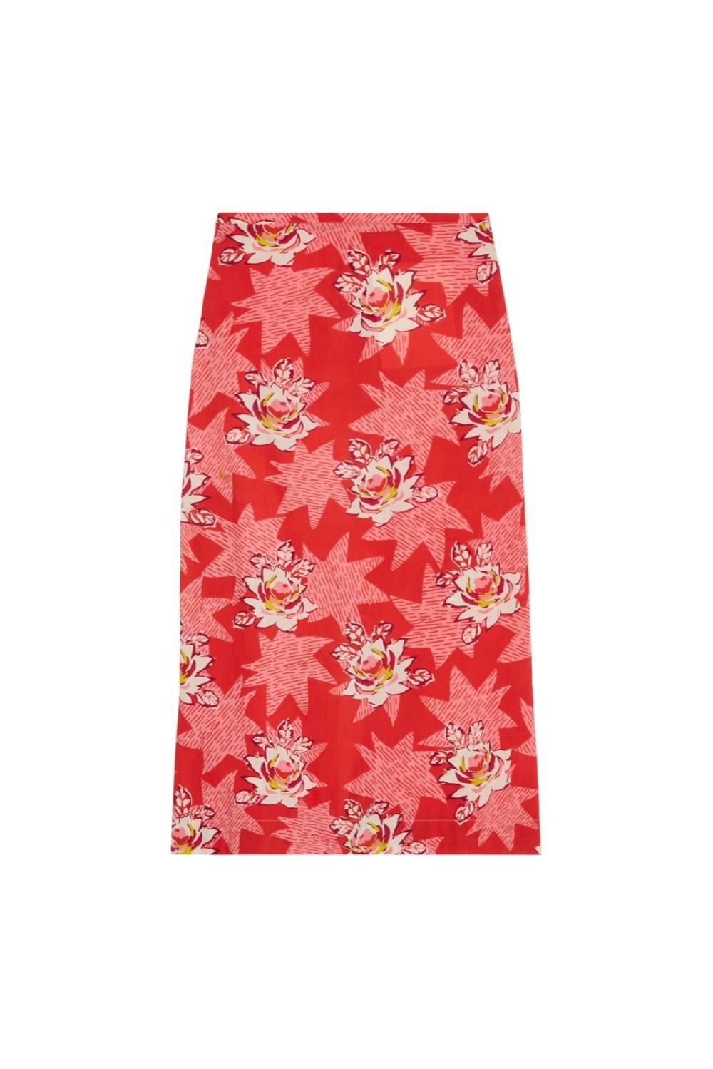 Lisa Corti gonna tubino star flower red Ritorno libero