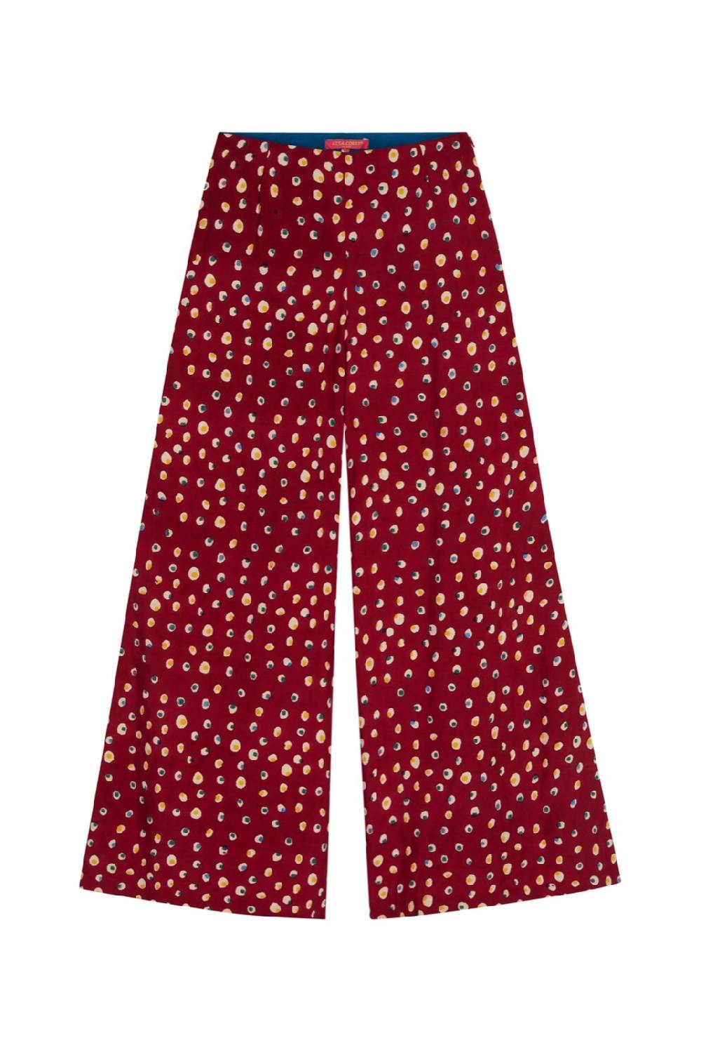 Lisa Corti pantalone evelyn bukhara dots purple Ultimo giorno