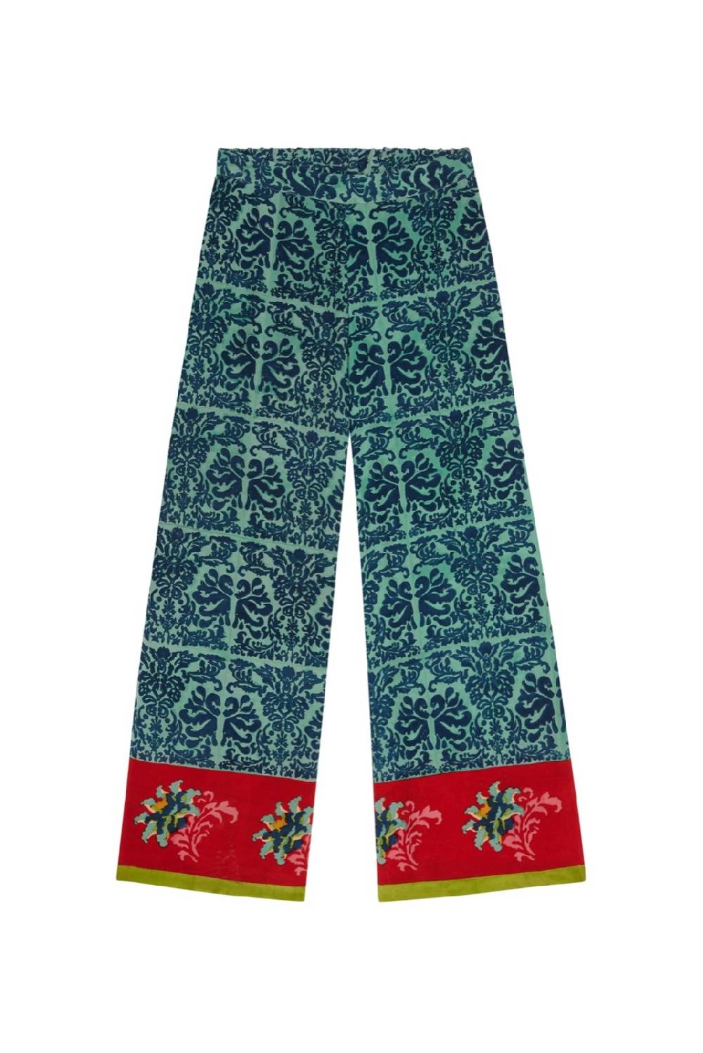 Lisa Corti pantalone burma tangeri flower coral Fino al 60% di sconto