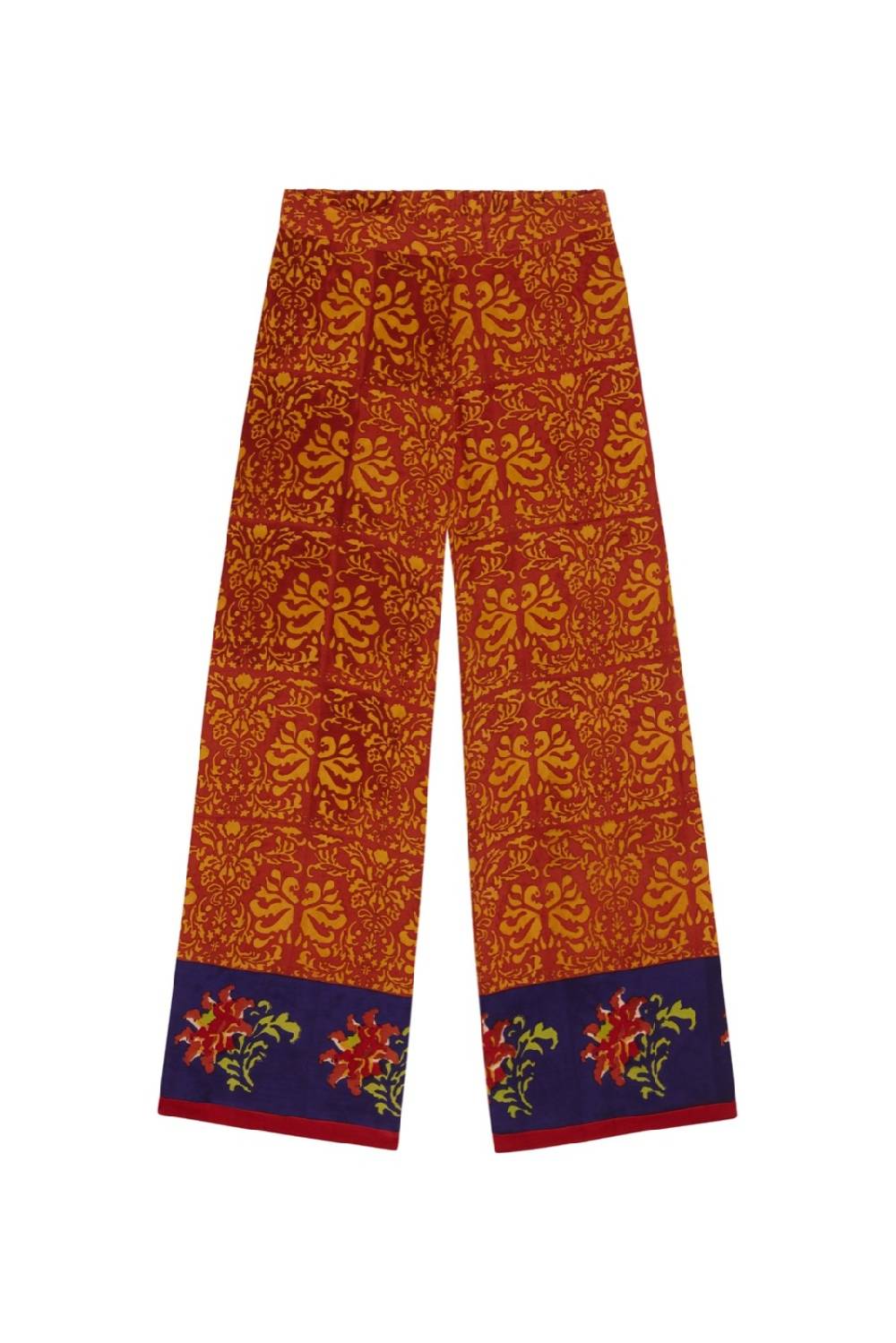 Lisa Corti pantalone burma tangeri flower purple Only for today