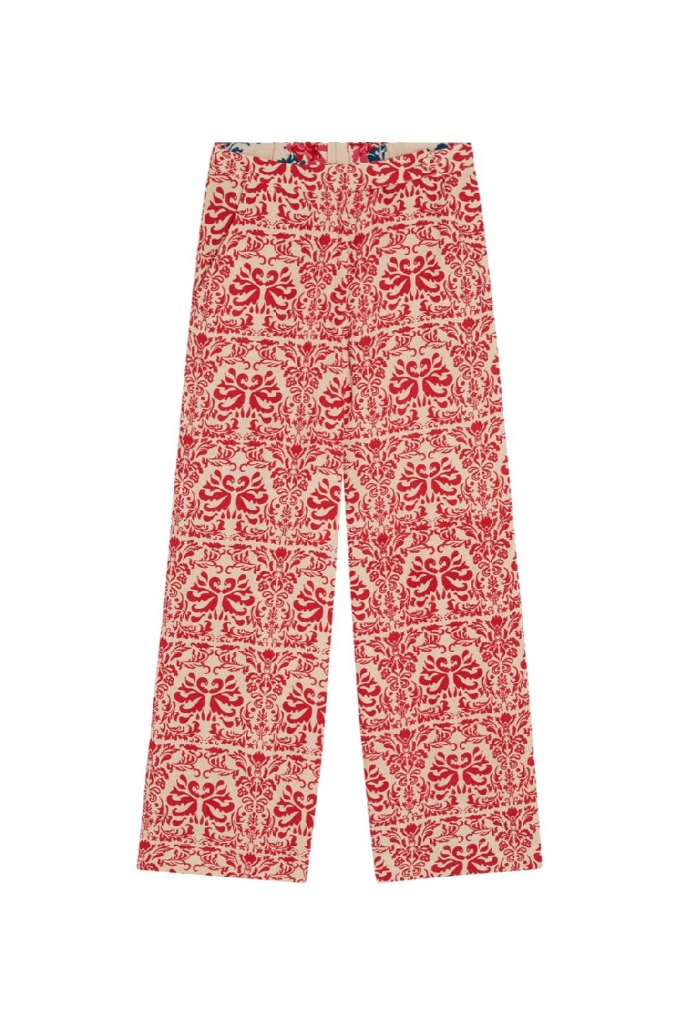 Lisa Corti pantalone myanmar tangeri damask natural Fino al 55% di sconto