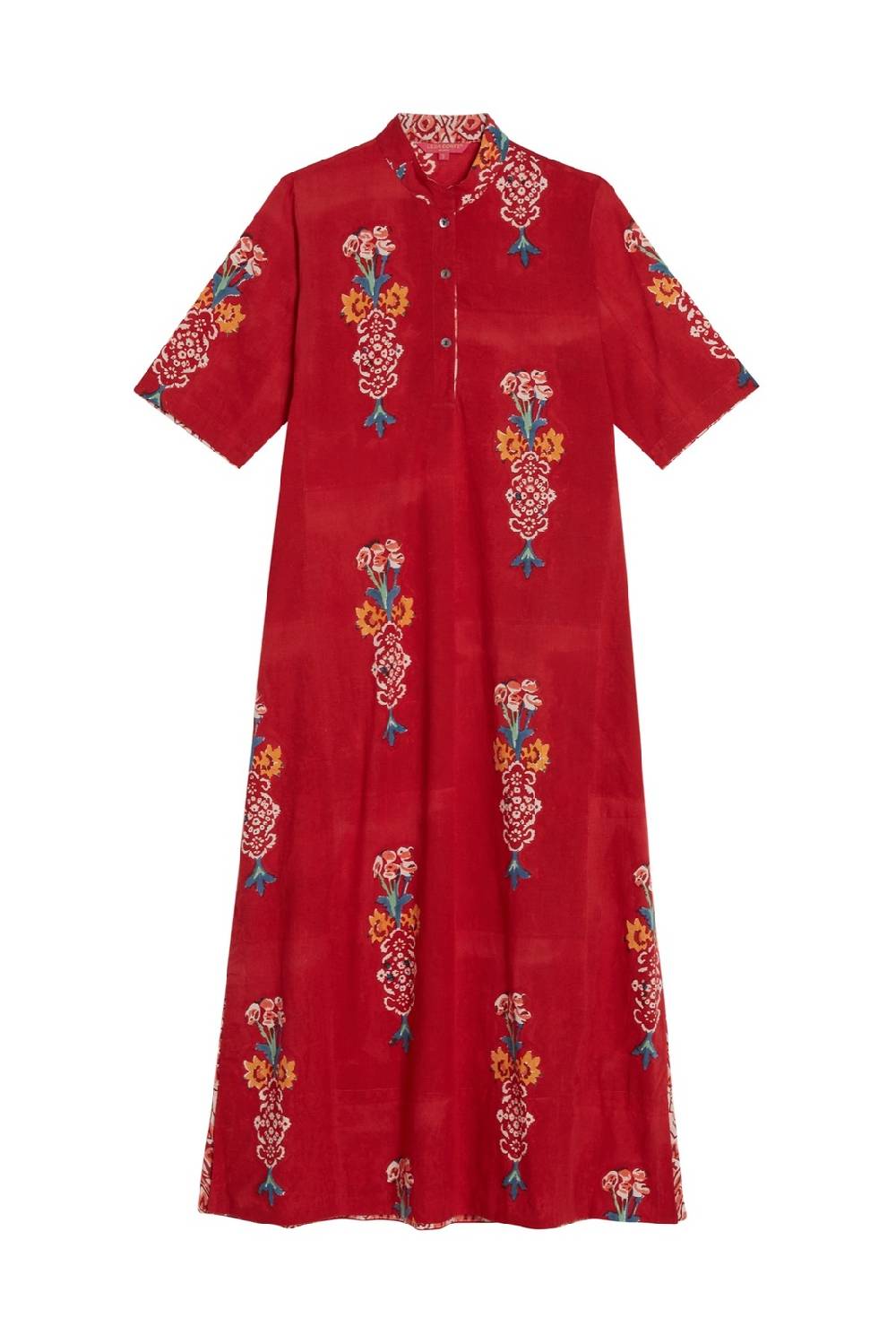 Lisa Corti caftano mamta bibelot red Consegna Veloce