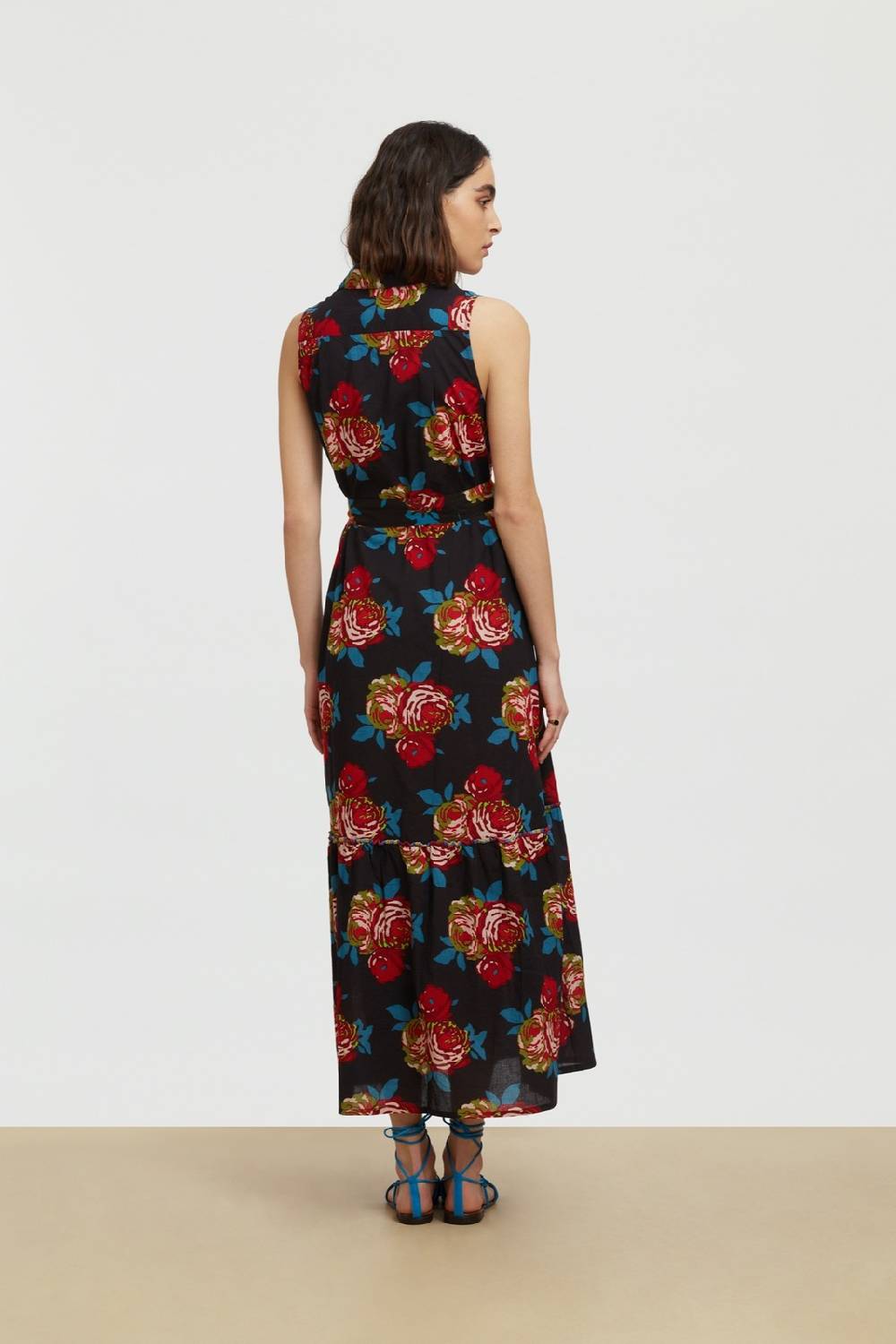 Lisa Corti abito asagao bold rose black Convenienza