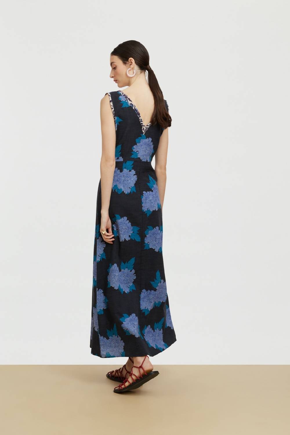 Lisa Corti abito trapeze abhanery peony payne Presa