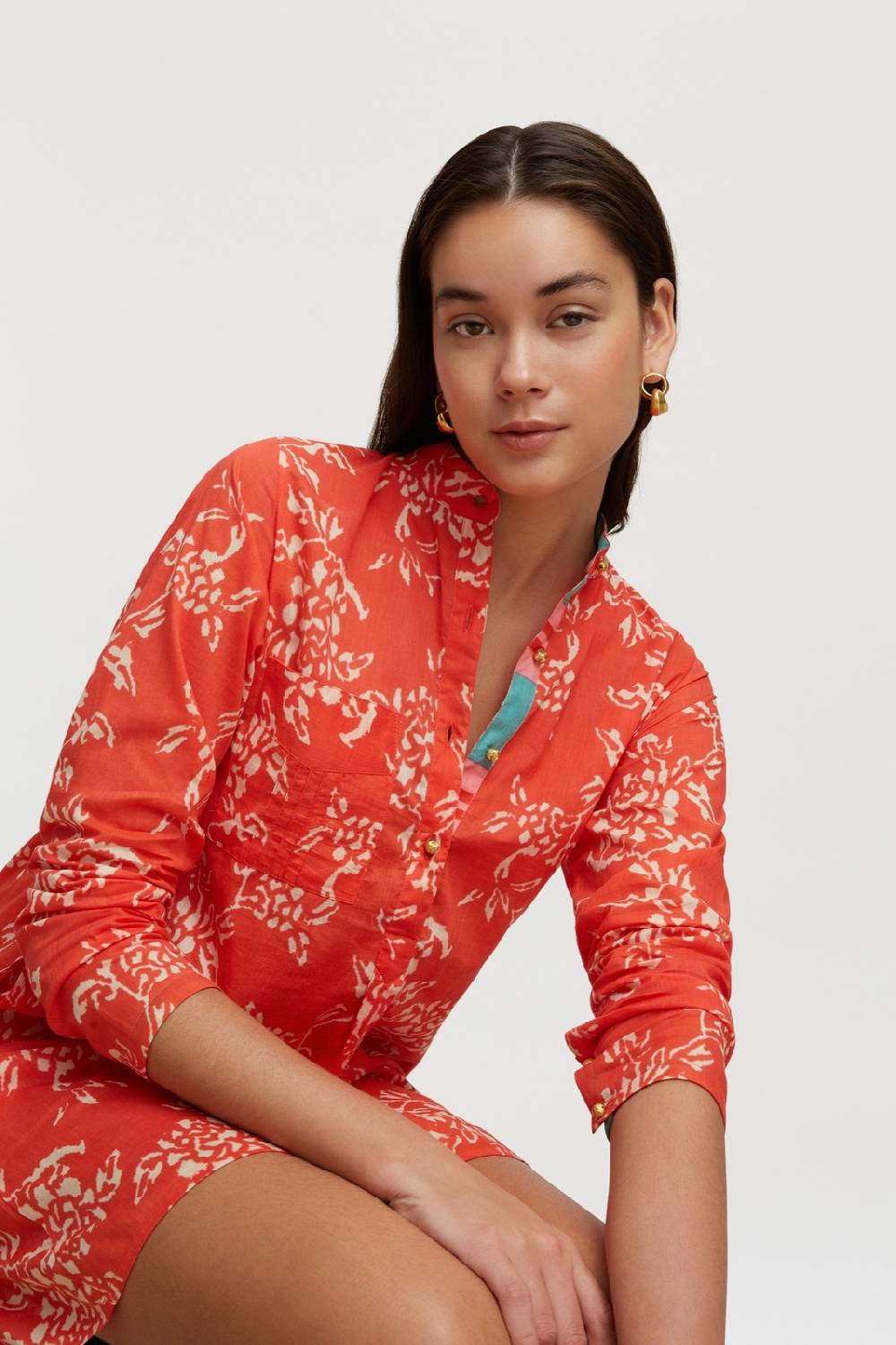 Lisa Corti kurta corta kandem design coral In Vendita
