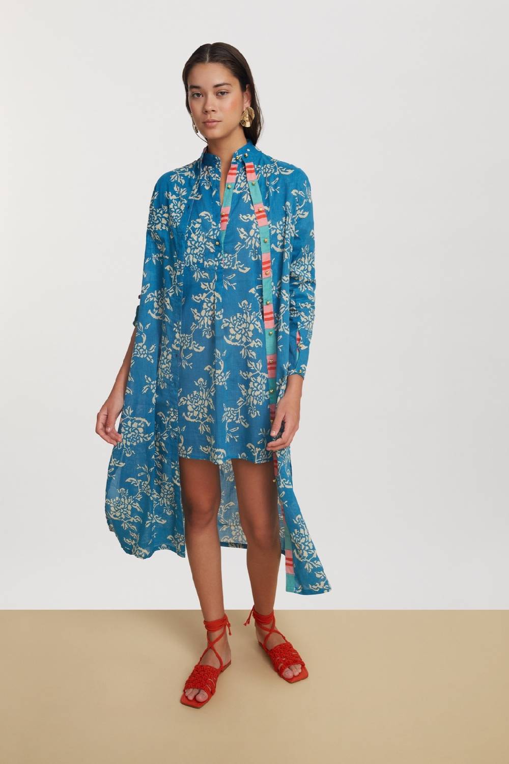 Lisa Corti kurta corta kandem design turquoise Saldi