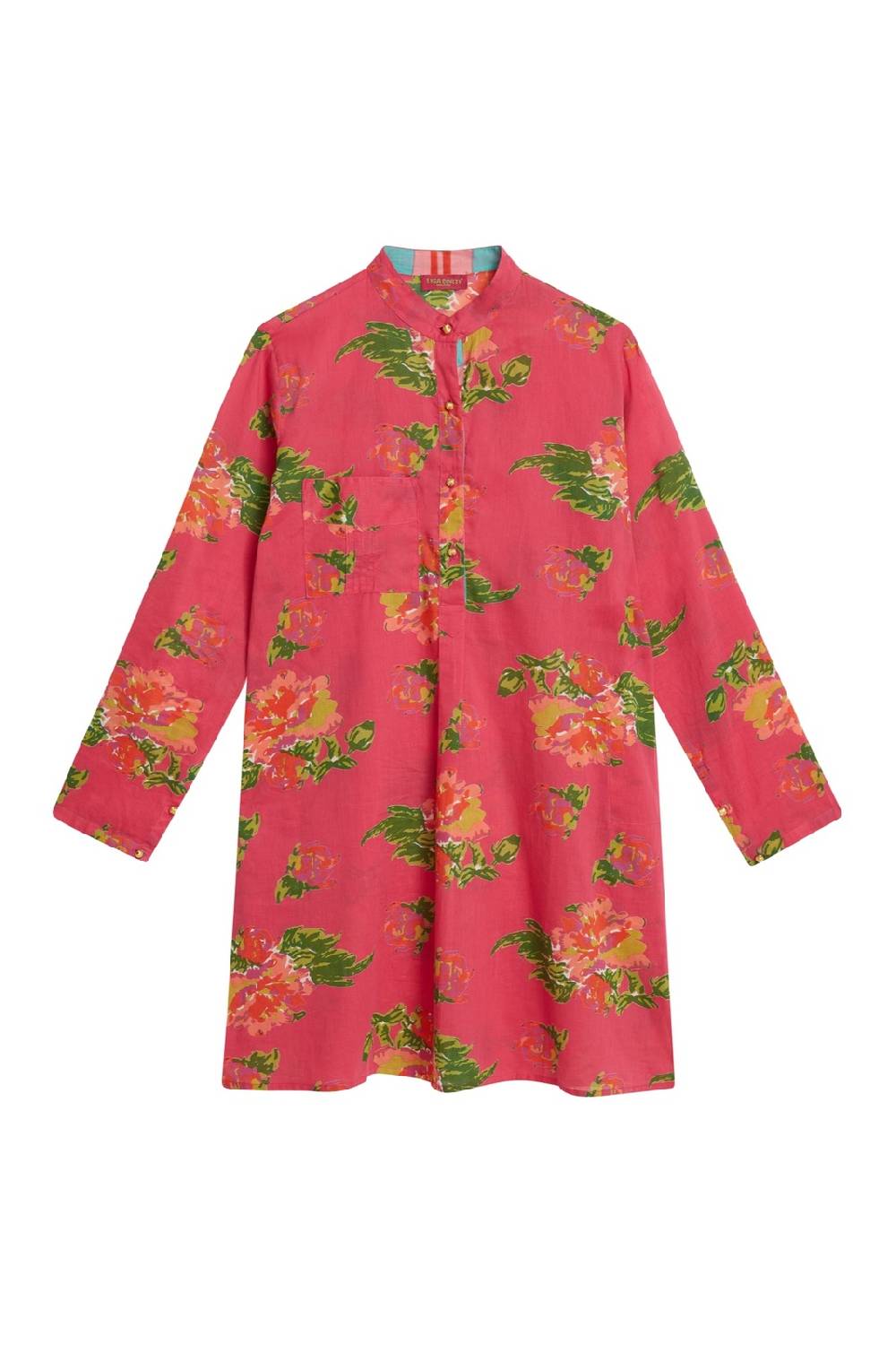 Lisa Corti kurta corta azhar flower fuxia Offerte