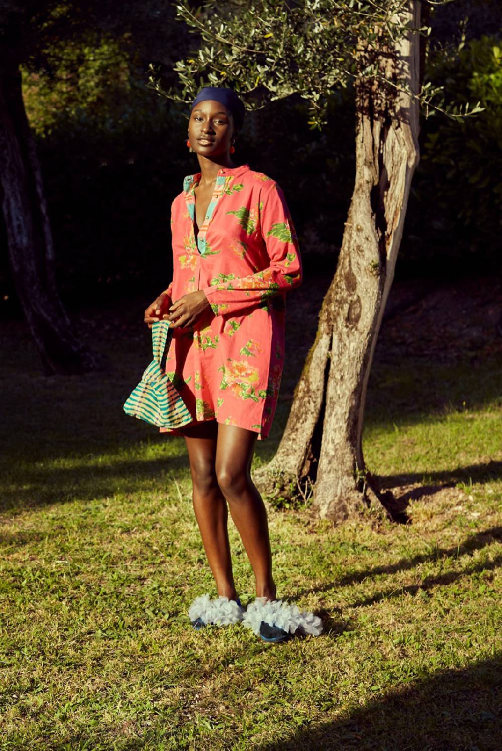 Lisa Corti kurta corta azhar flower fuxia Offerte