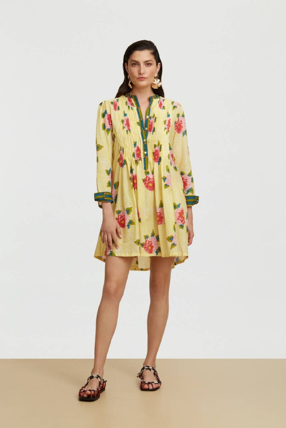 Lisa Corti abito teena barwara light yellow Negozio