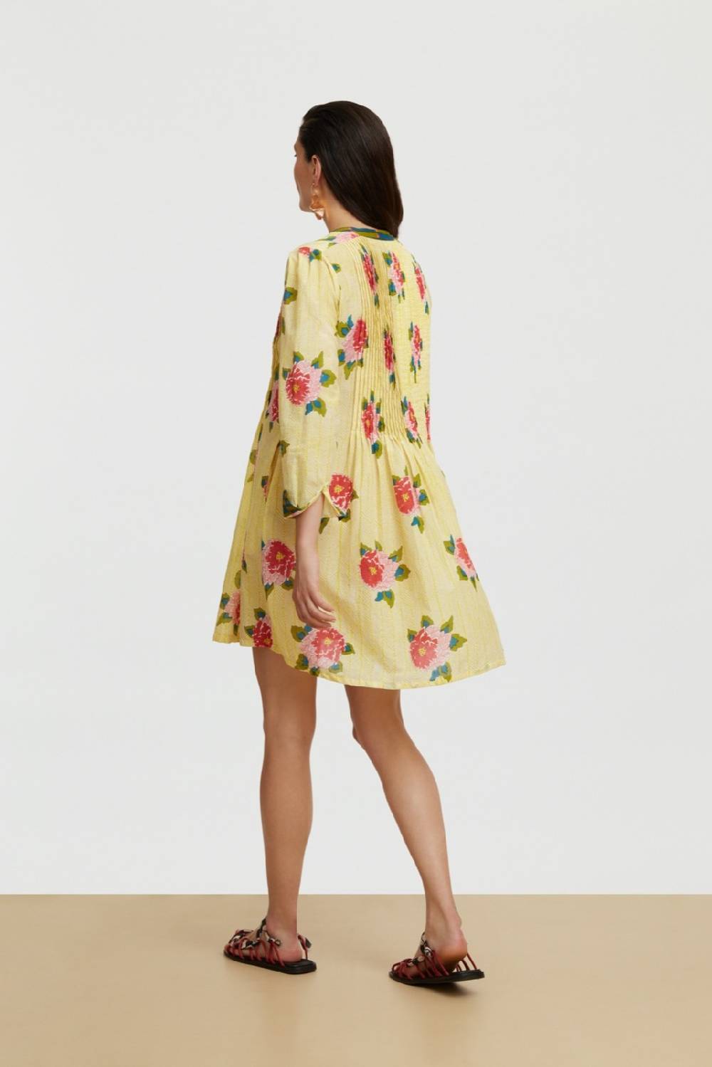 Lisa Corti abito teena barwara light yellow Negozio