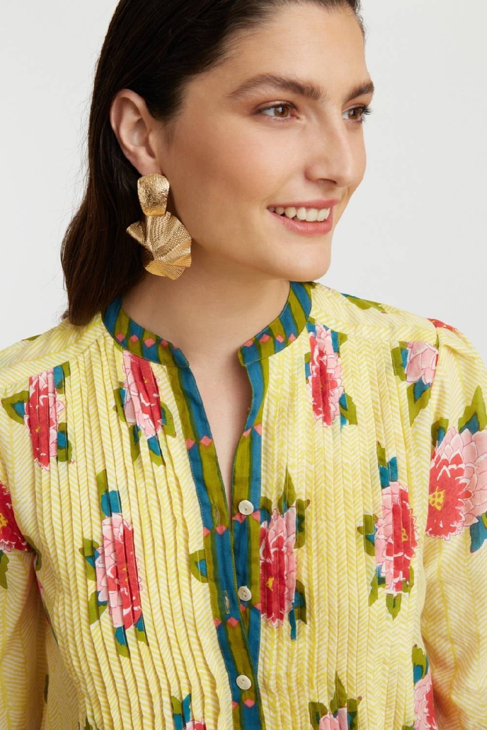 Lisa Corti abito teena barwara light yellow Negozio