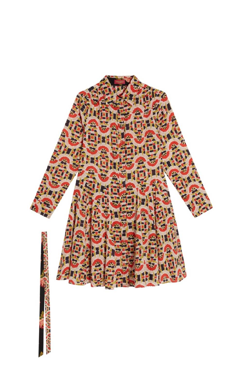Lisa Corti abito datura folk mirror black Moda