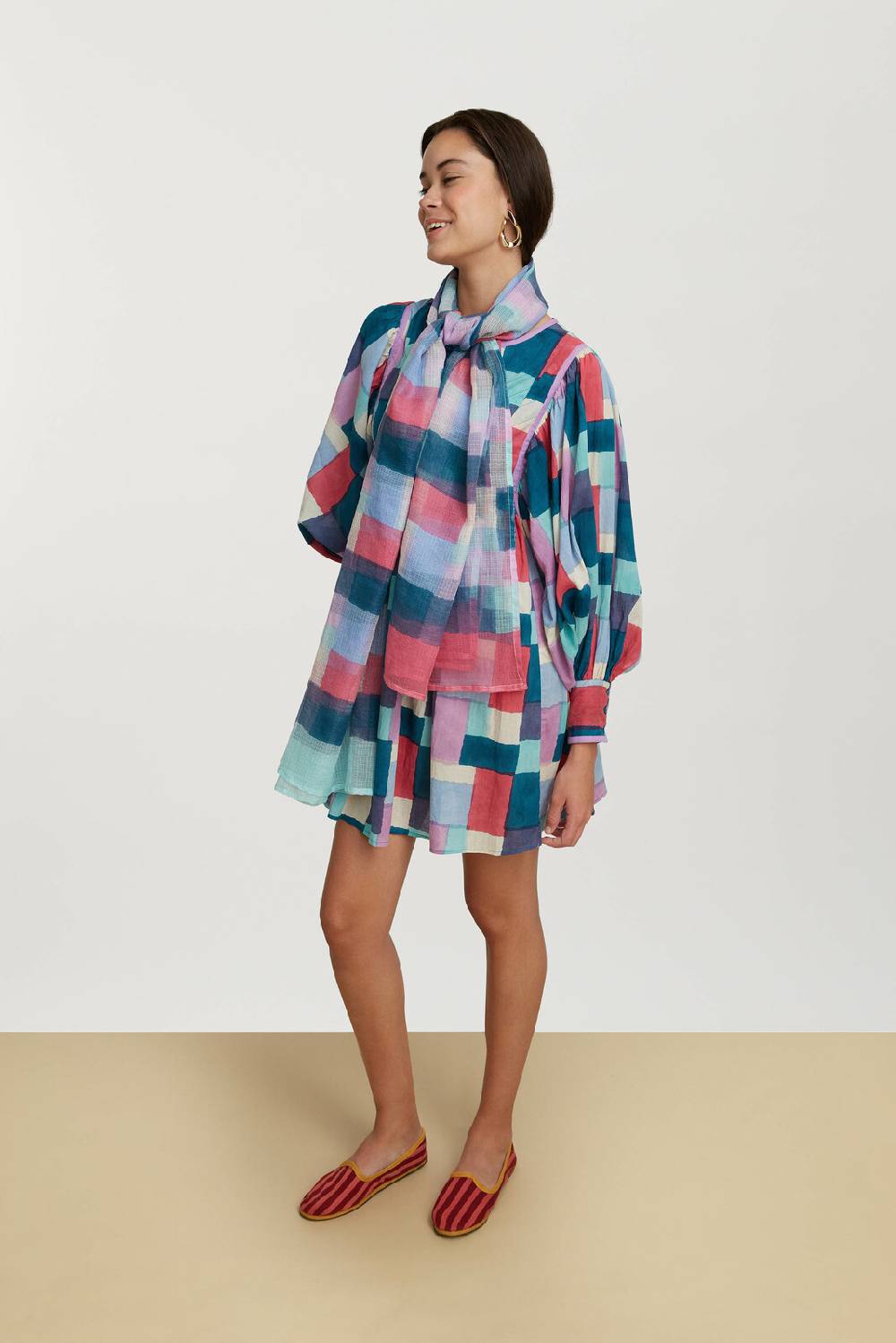 Lisa Corti abito mini ortensia geesband peacock Negozio online di fabbrica