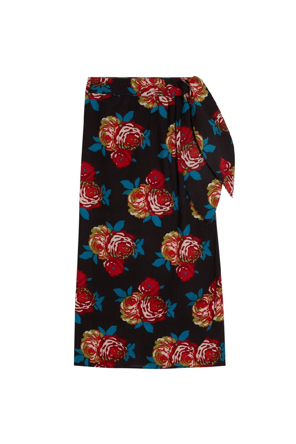 Lisa Corti gonna pareo bold rose black Grande vendita