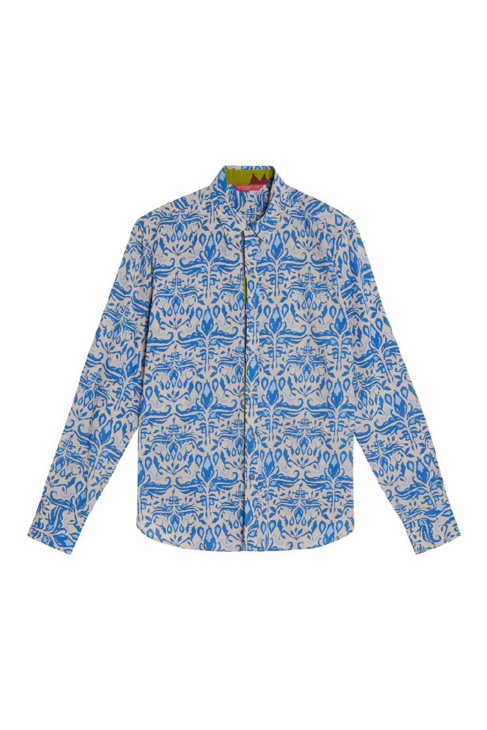 Lisa Corti camicia acapulco abhanery damasque blue Fornitura limitata