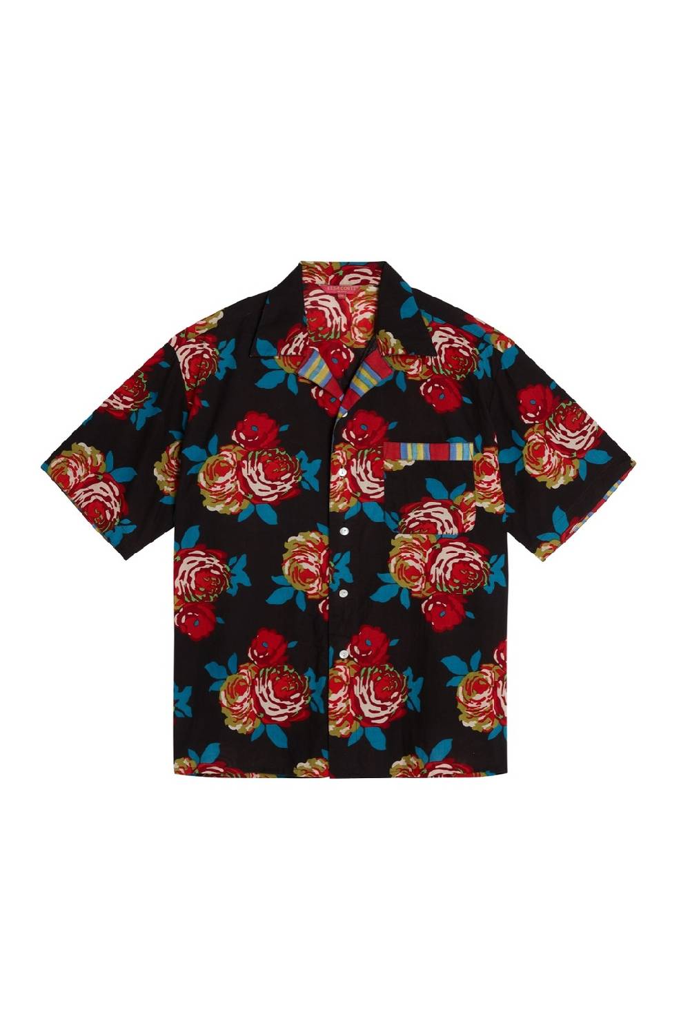 Lisa Corti camicia hawaian bold rose black Black Friday