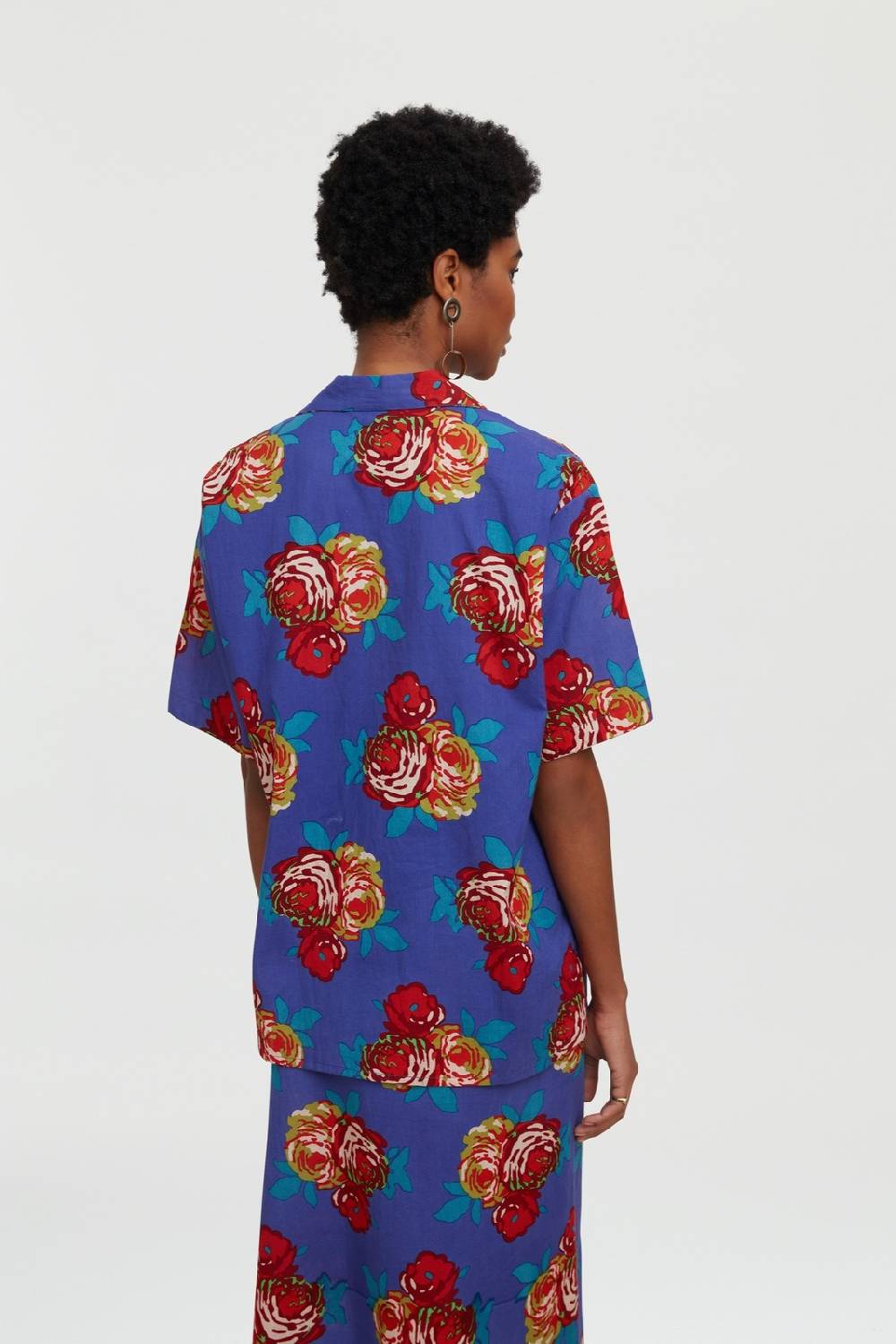 Lisa Corti camicia hawaian bold rose cobalt Cyber Monday