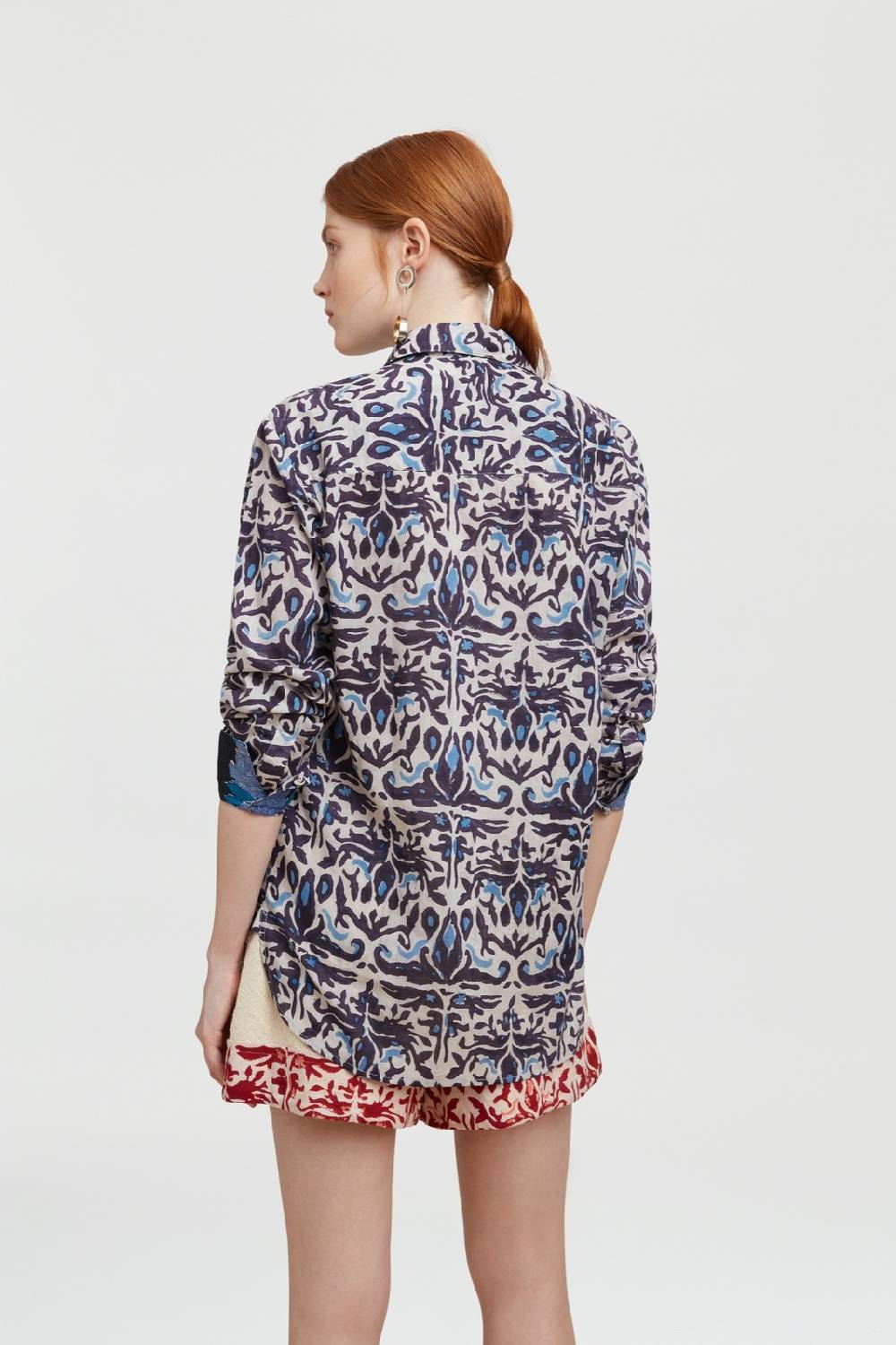 Lisa Corti camicia acapulco abhanery damasque black Offerta Pasqua