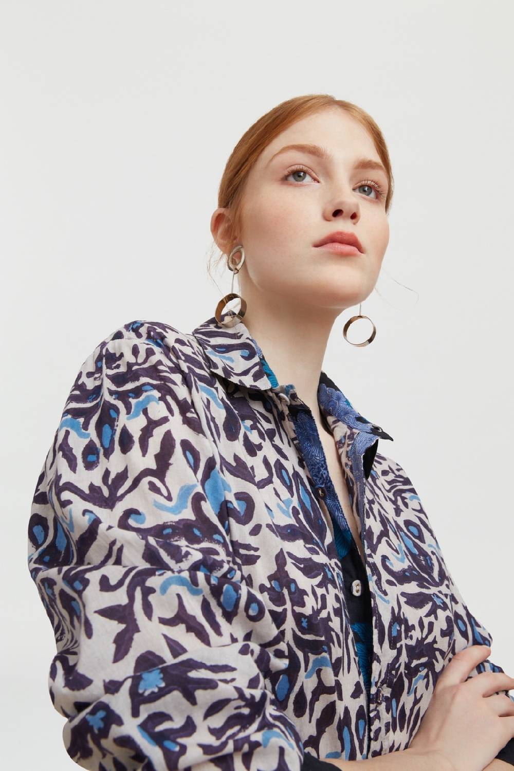 Lisa Corti camicia acapulco abhanery damasque black Offerta Pasqua