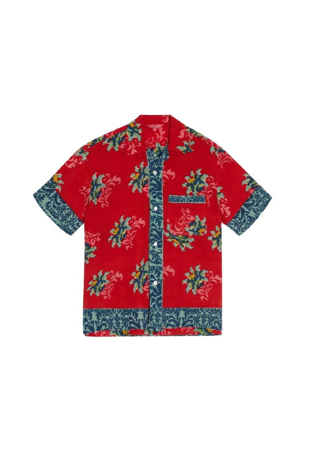 Lisa Corti camicia foulard tangeri flower coral Online Outlet