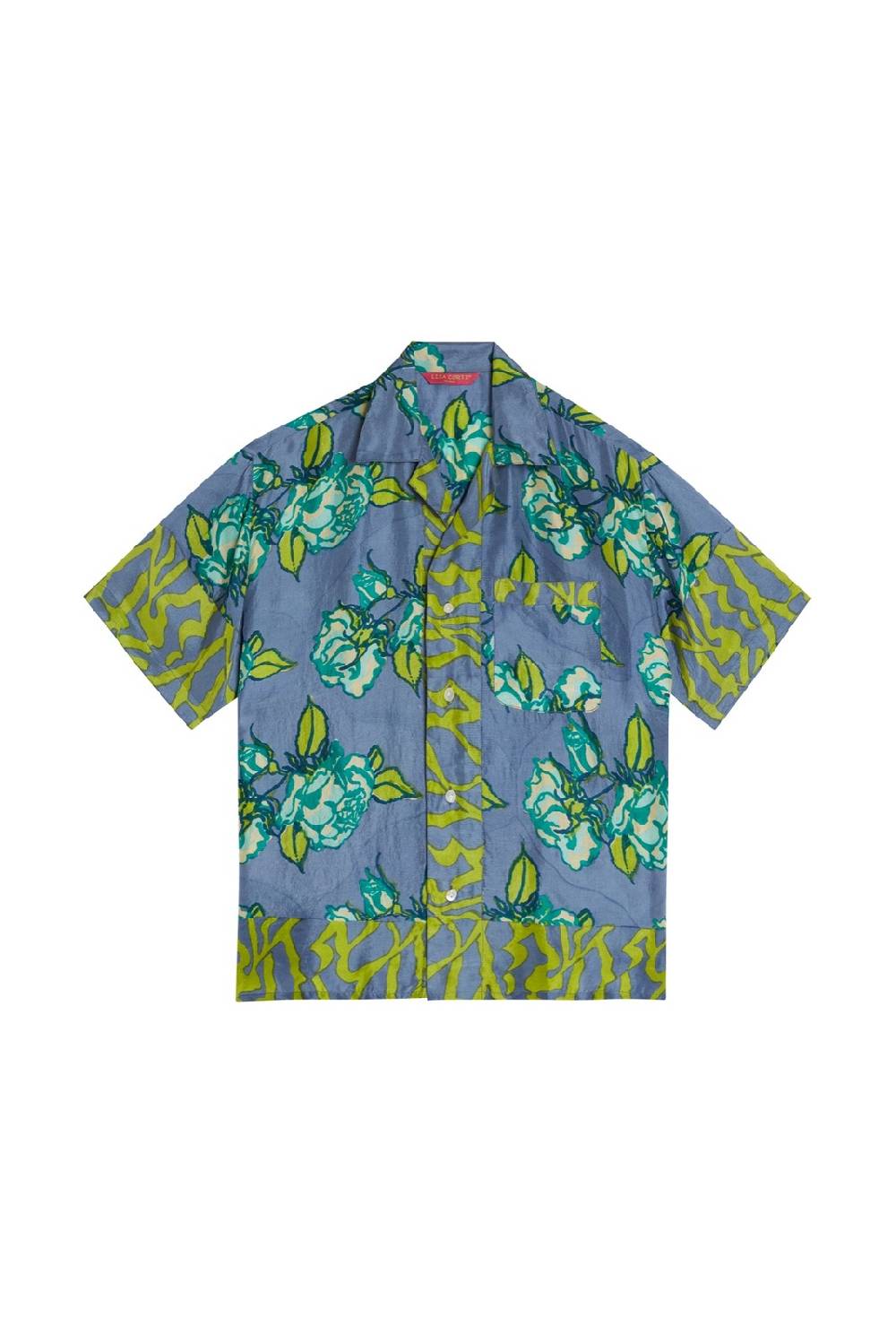 Lisa Corti camicia bowling rosa spina glicine Lightning offer