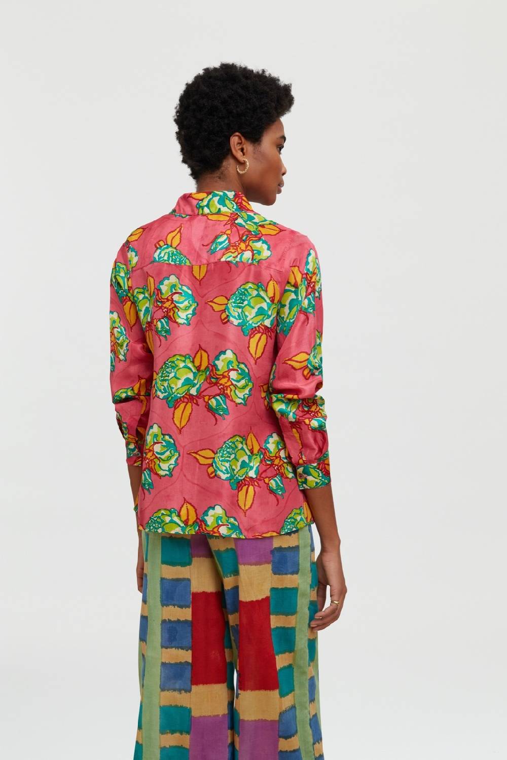 Lisa Corti camicia bella rosa spina geranium Bestseller