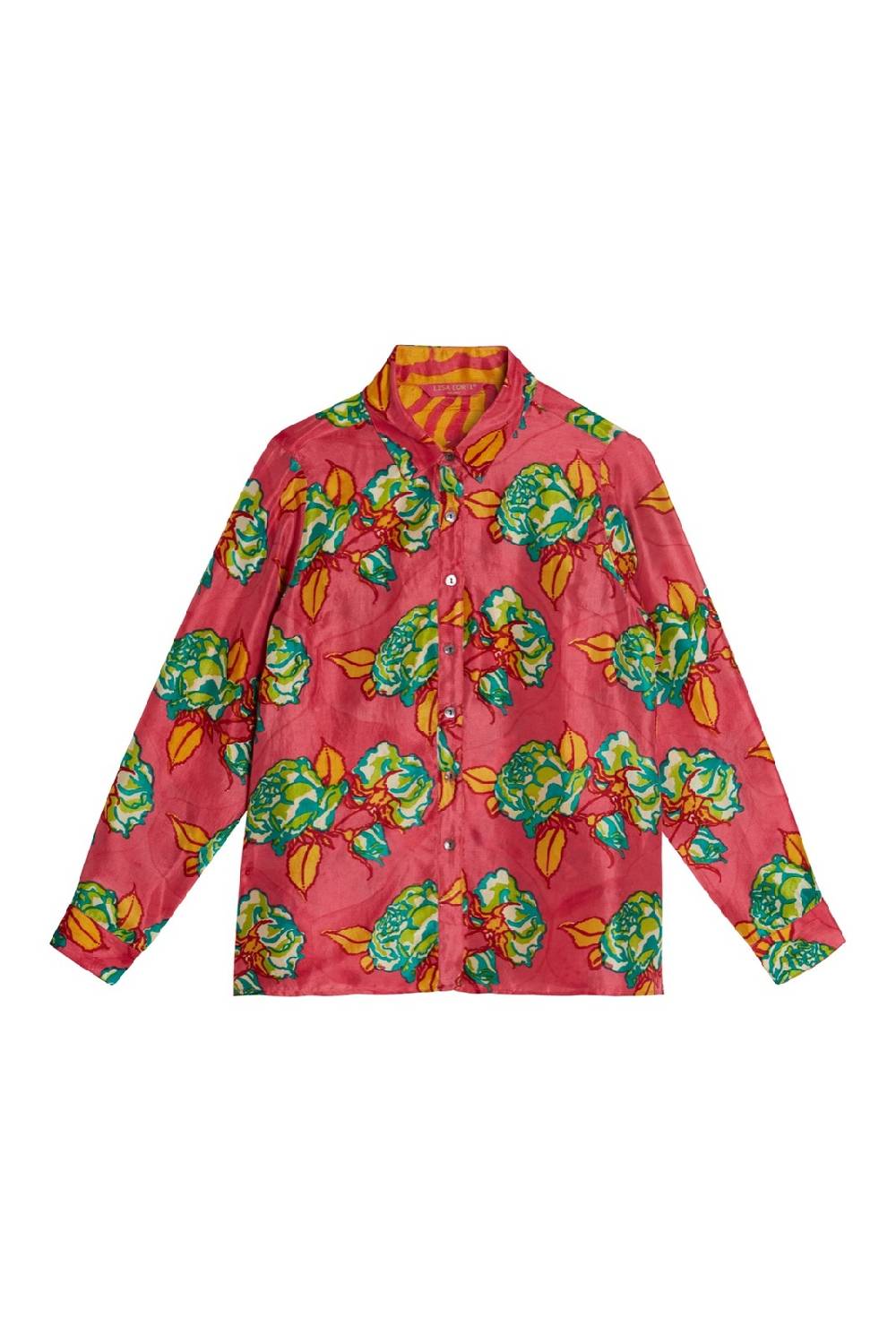Lisa Corti camicia bella rosa spina geranium Bestseller