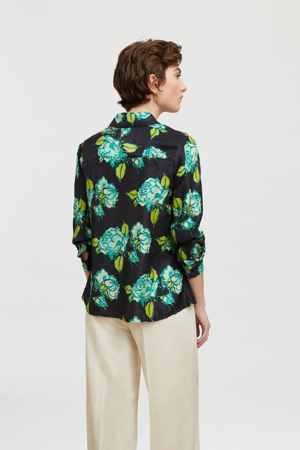 Lisa Corti camicia bella rosa spina black Offerte stagionali