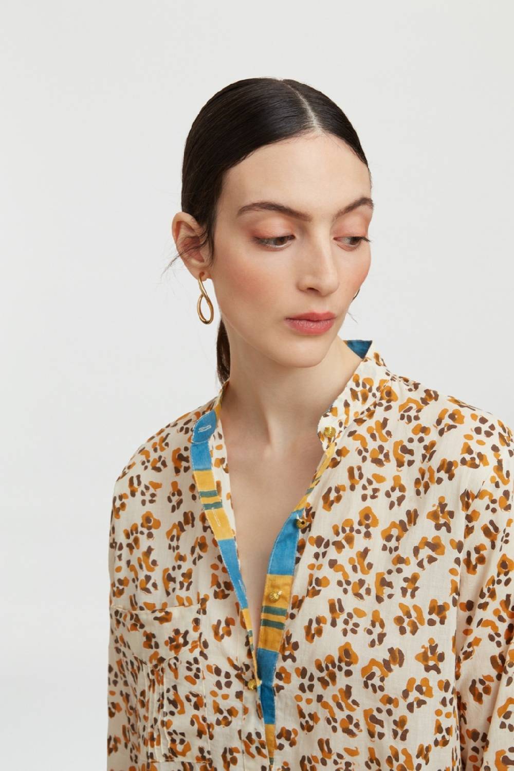 Lisa Corti kurta corta leopard touch butter Super Saving Price