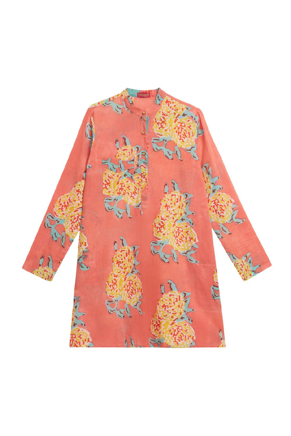 Lisa Corti kurta corta leopard flower old pink Ultimo giorno
