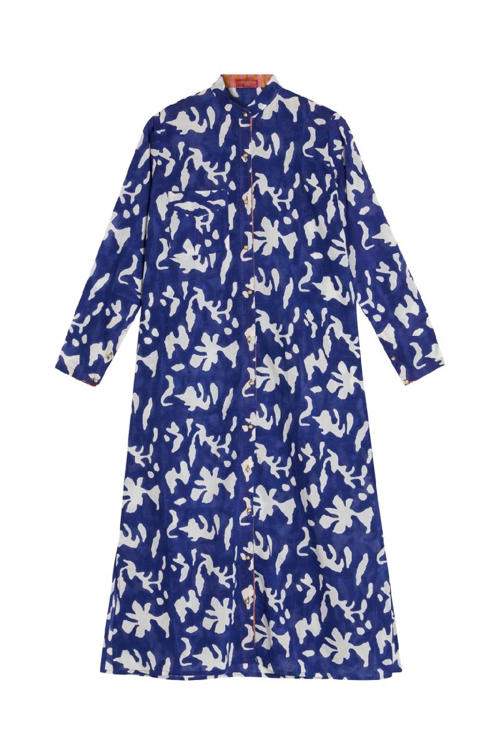 Lisa Corti kurta lunga aperta blue pot royal blue Discount Store per i nuovi prodotti