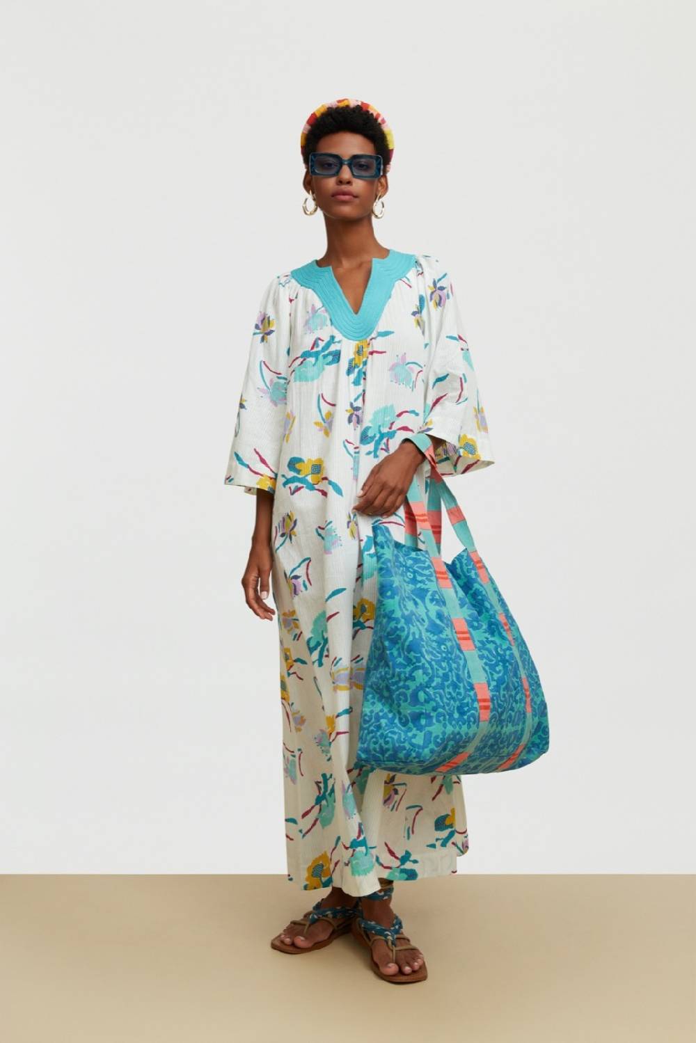 Lisa Corti borsa shopping damask design blue Solo un giorno rimasto