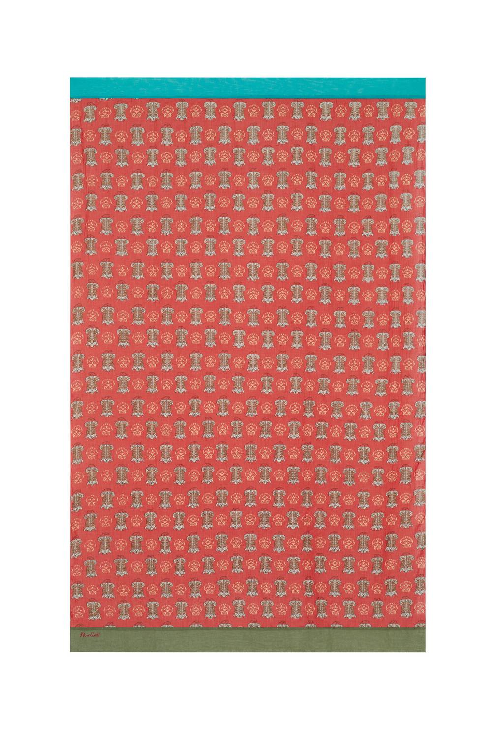 Lisa Corti pareo tiger motive red In Linea