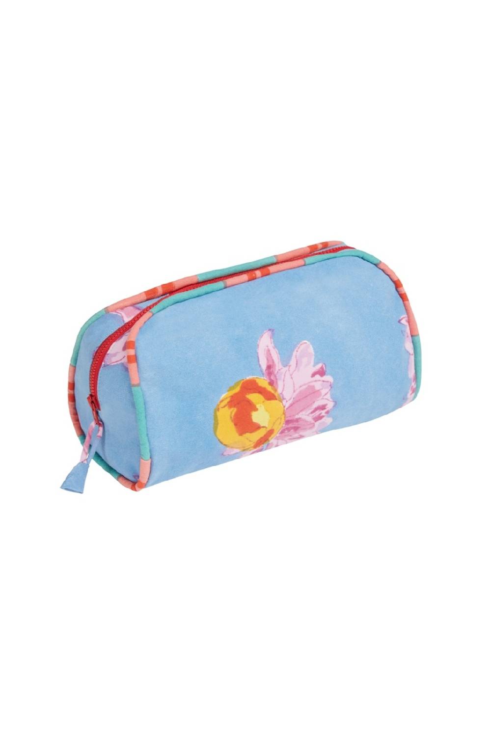 Lisa Corti goretta pouch big arabesque flower light blue Prezzo di fabbrica