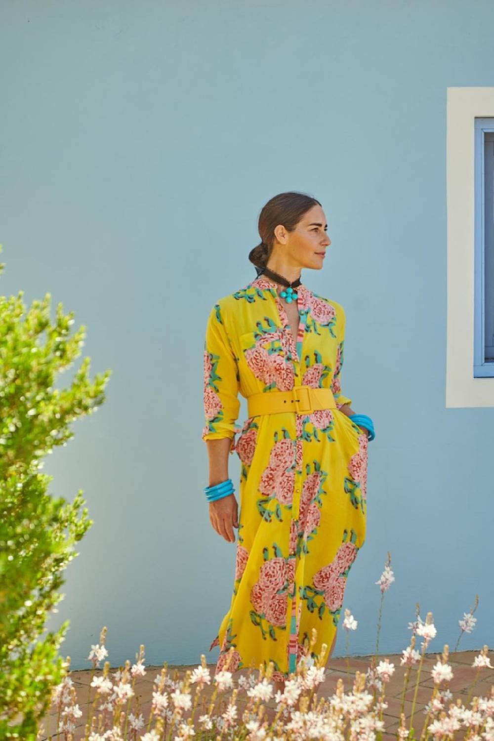 Lisa Corti collana con croce di perle blu rebecca de ravenel x lisa corti Comprare a buon mercato