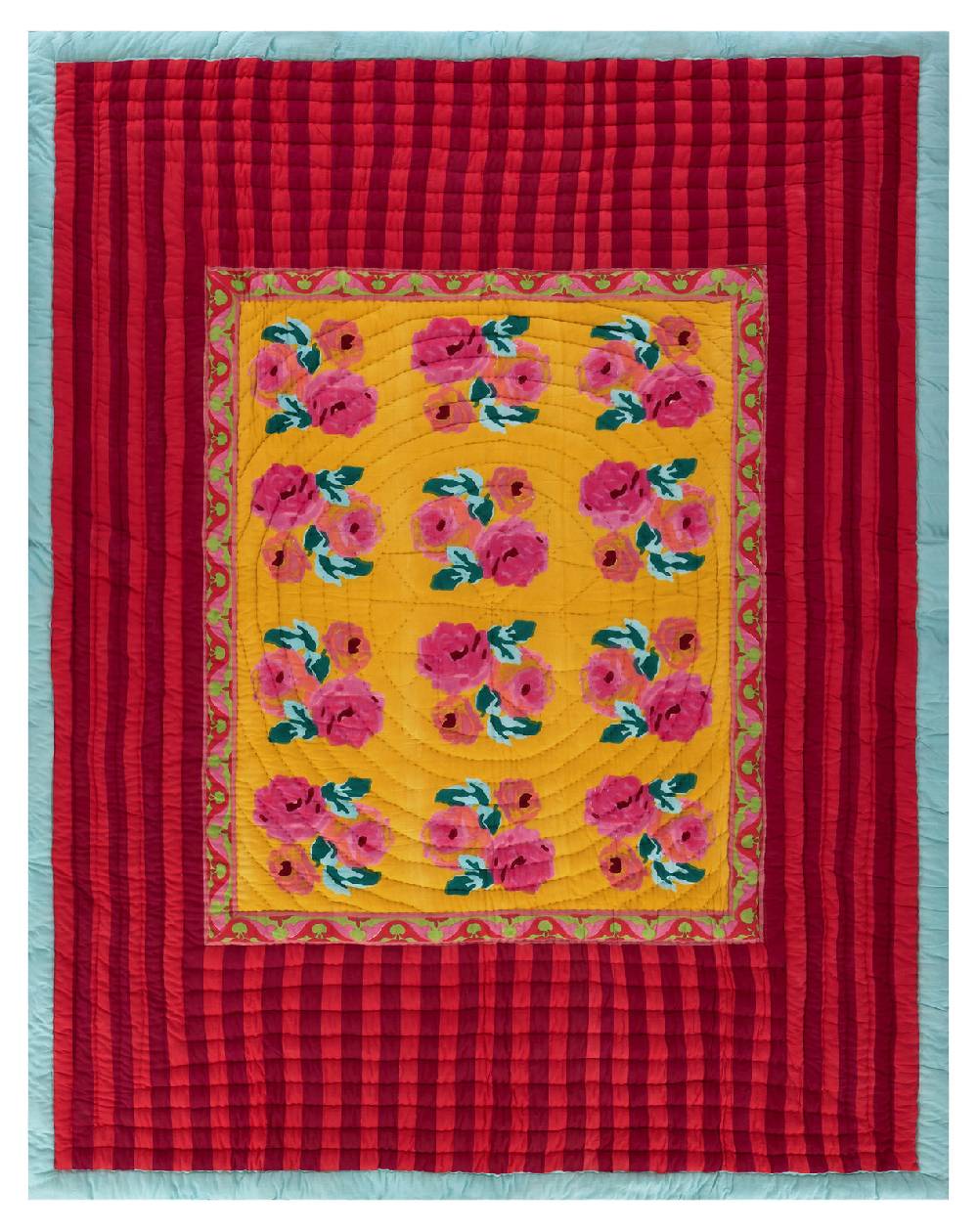 Lisa Corti trapunta reversibile 220x270cm nizam sulphur Offerta Pasqua