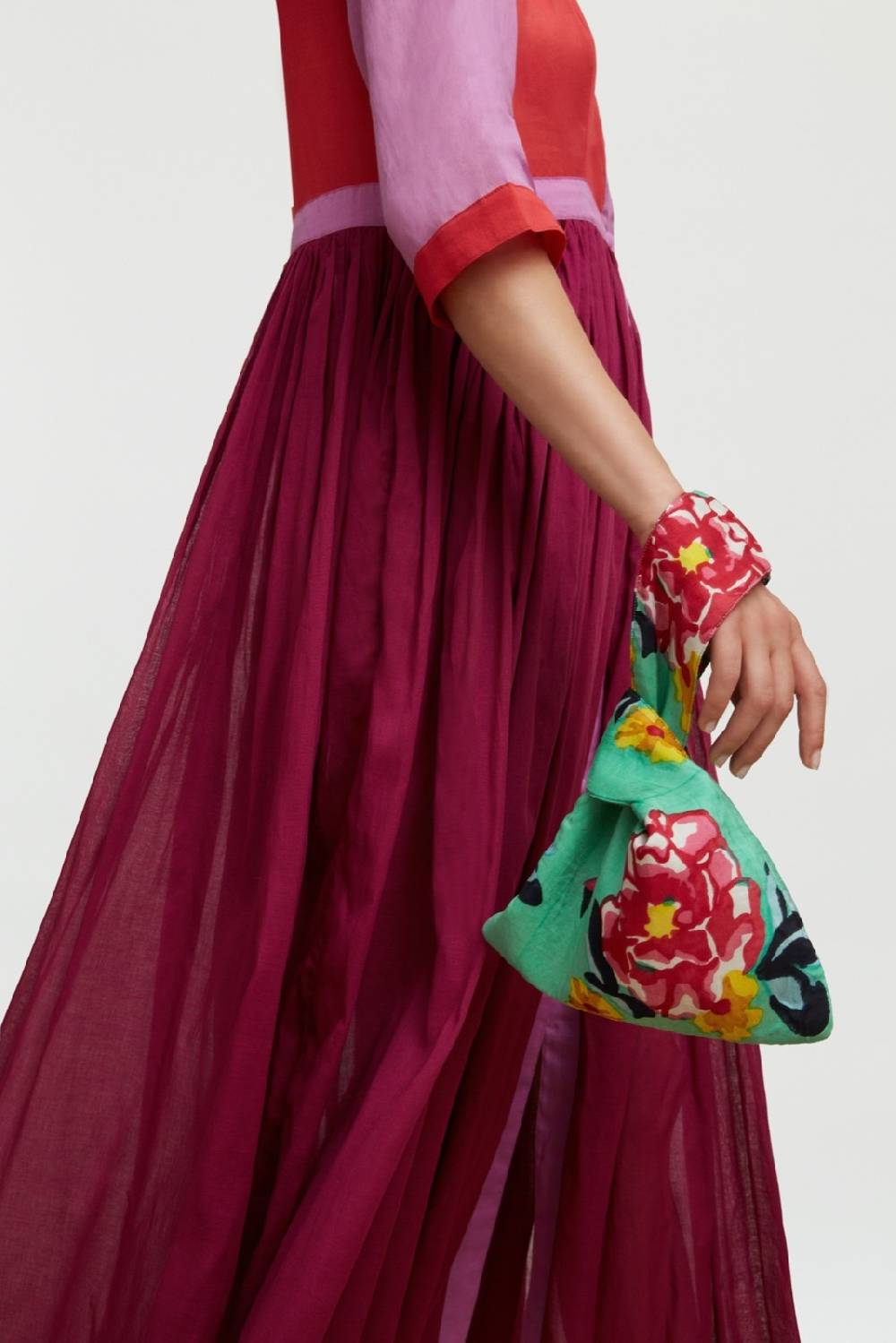 Lisa Corti borsa knot reversibile ramye aqua Smaltimento dello stoccaggio