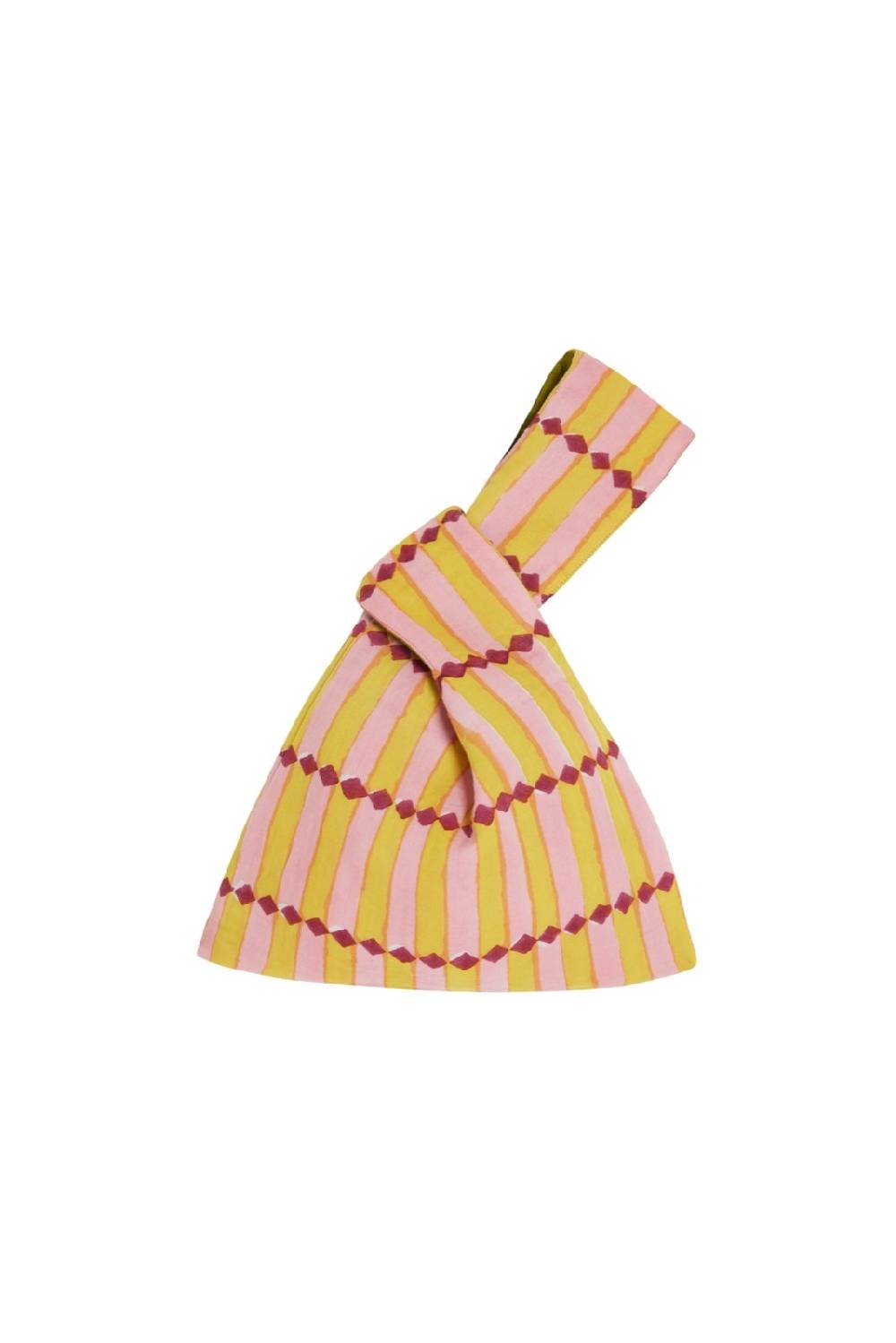 Lisa Corti reversibile borsa knot diamond stripes multicolor Offerta migliore